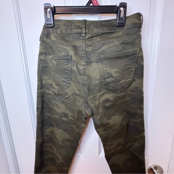 Zara Z1975 Women’s Camo Skinny Moto Jeans Size 4 - Picture 5 of 9